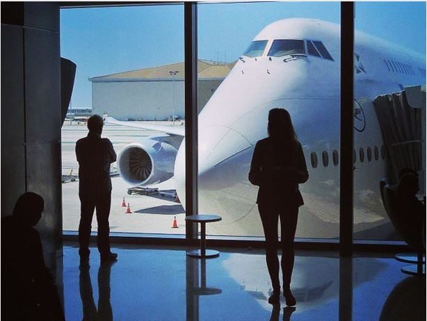 Gate with B747 in LAX